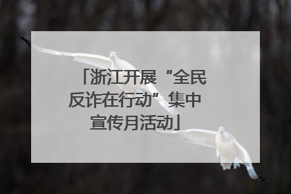 浙江开展“全民反诈在行动”集中宣传月活动